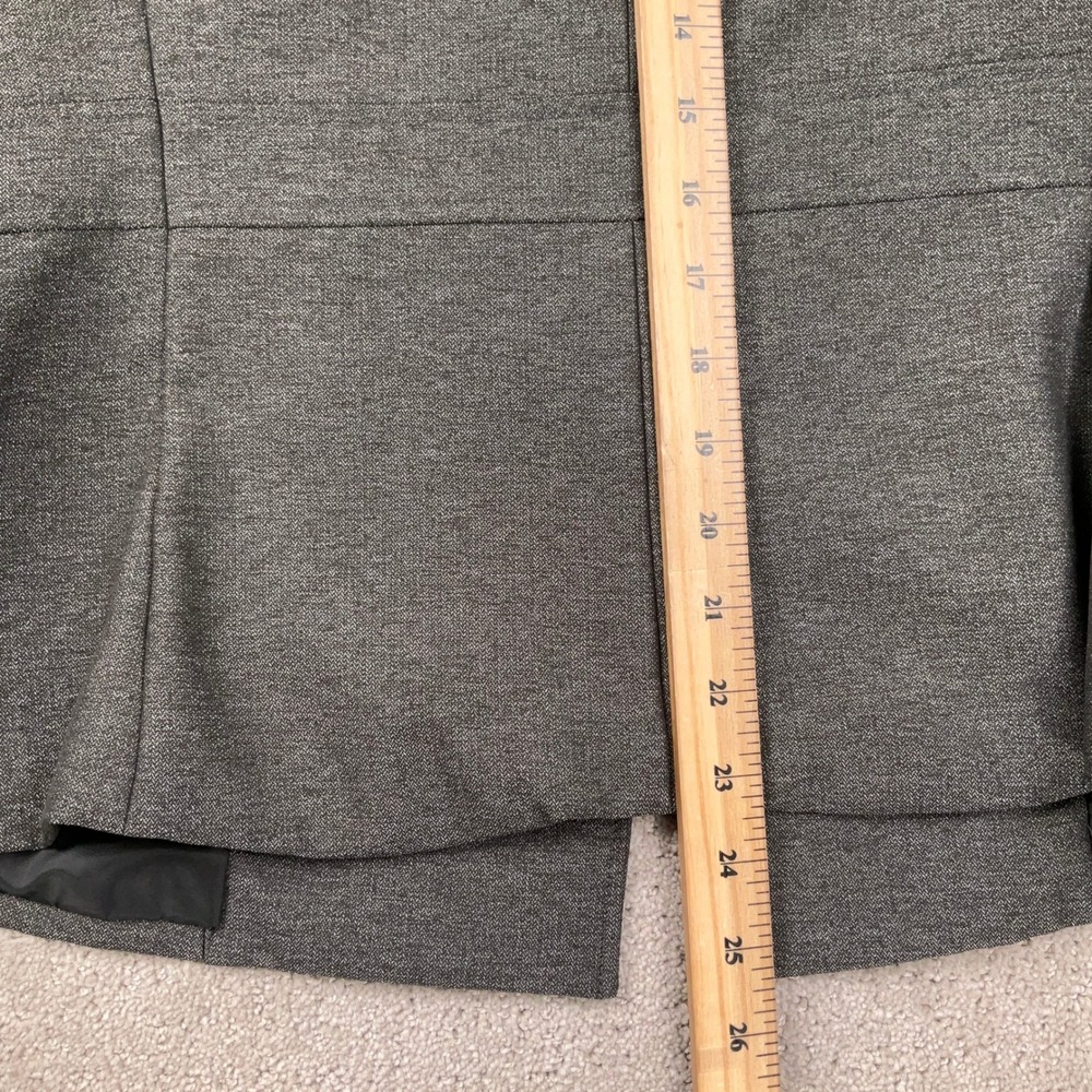 Le Suit Pantsuit Women 8 30W 30.5L Gray Mini Herringbone‎ Career Neutral Classic - Picture 10 of 16